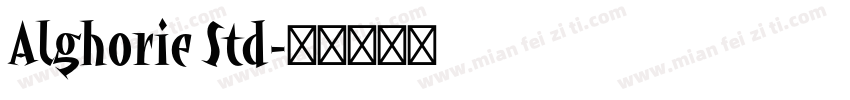 Alghorie Std字体转换